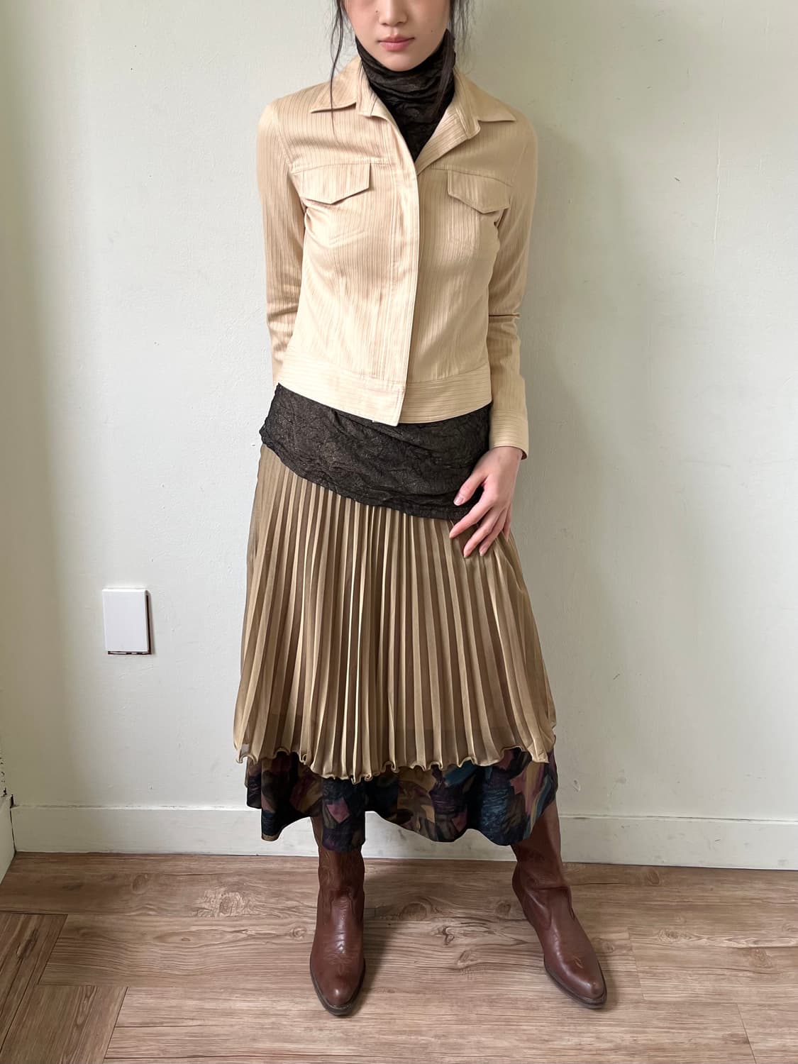 MULTI MIX 스트라이프 크롭 자켓 상품이미지6