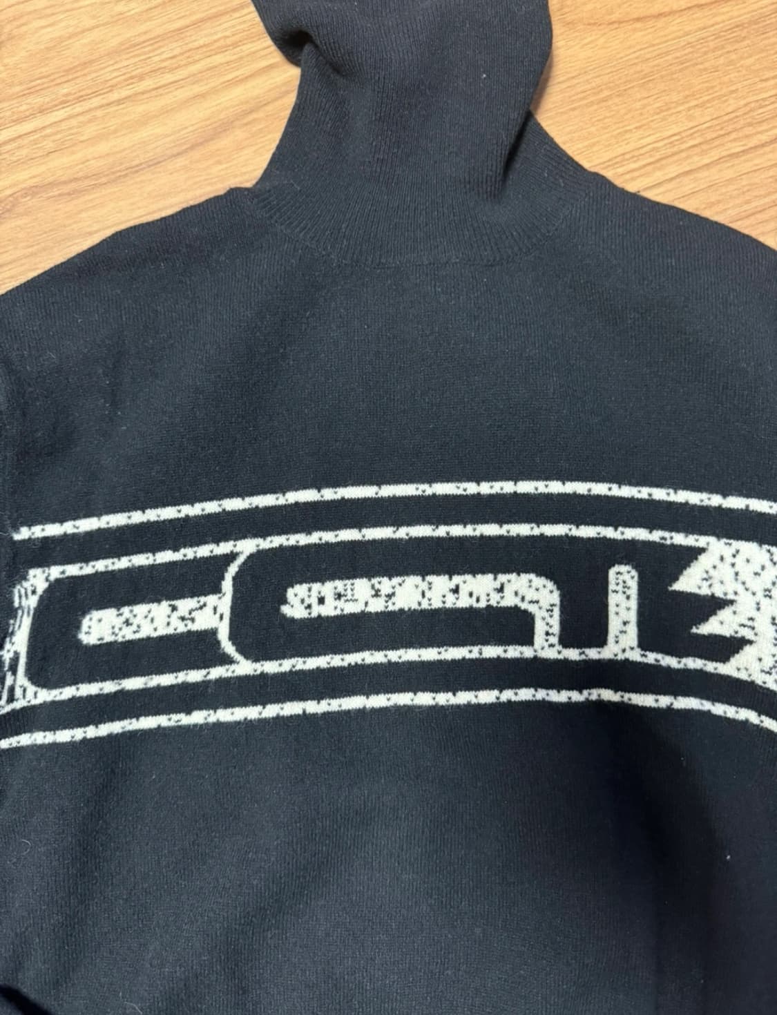 Y's 요지 야마모토 블랙 울 터틀넥 니트 상품이미지2