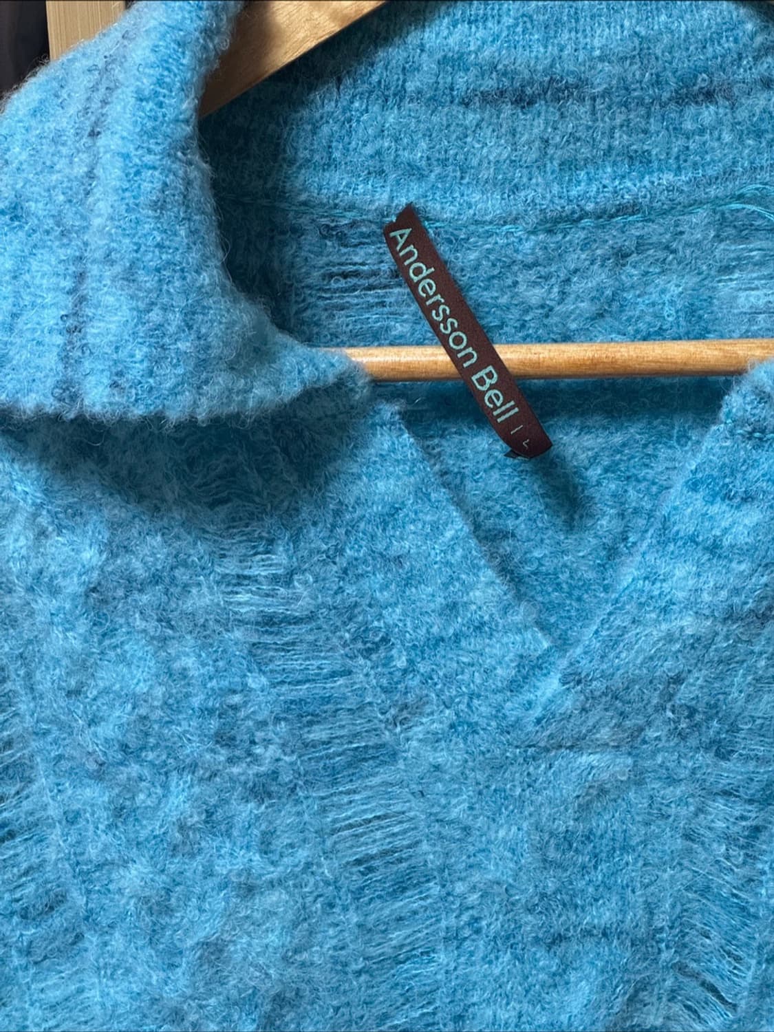 앤더슨벨 블루 카라 니트 사이즈 L 상품이미지3