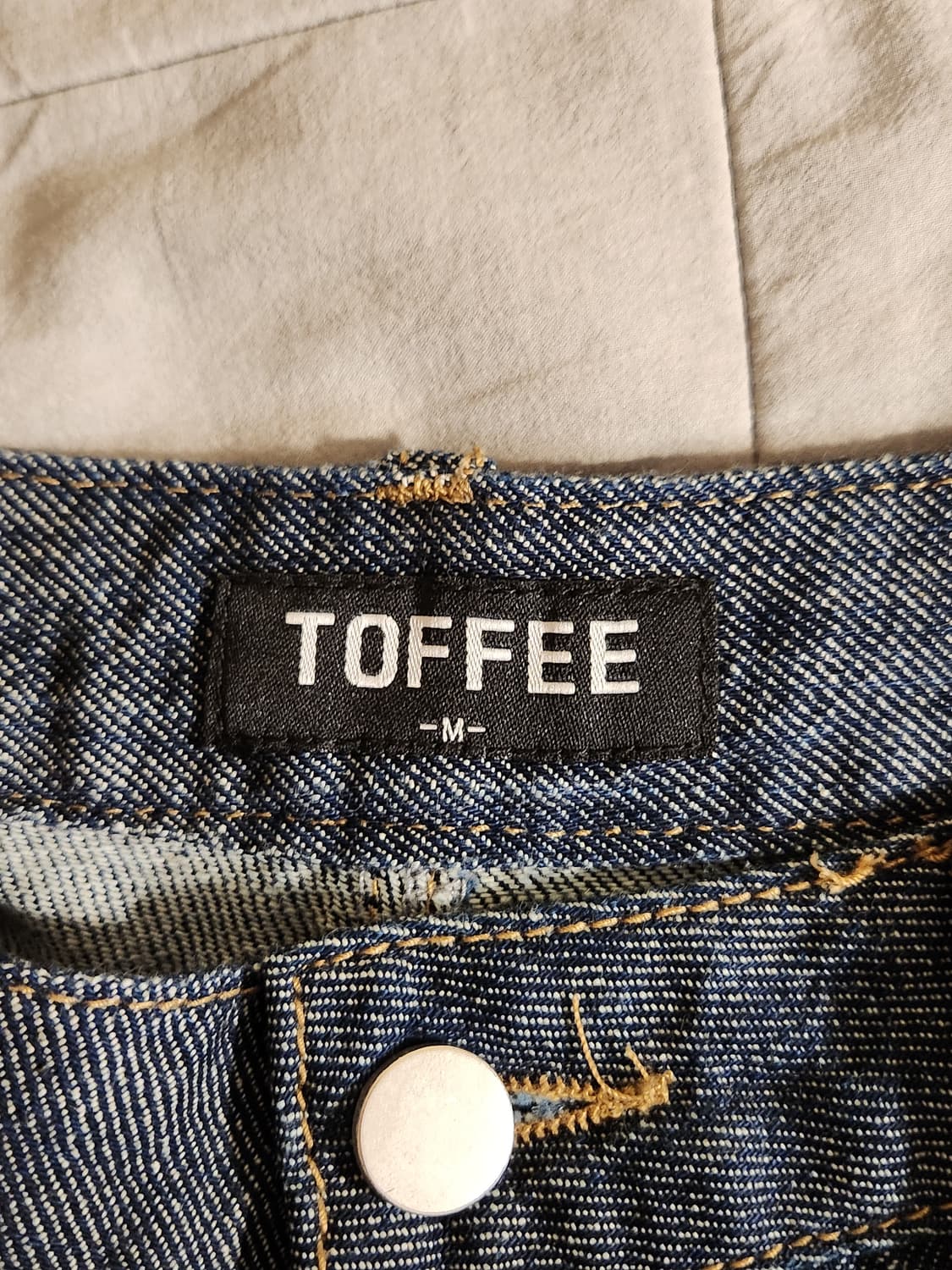 토피 섬머 와이드 데님 생지 M 상품이미지3