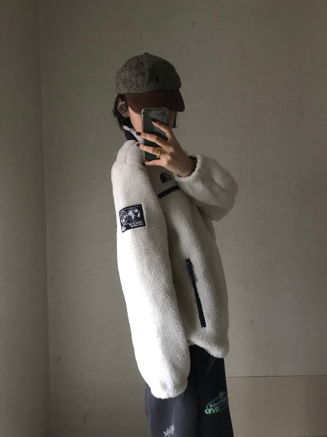 노페 아이보리 후리스 상품이미지4