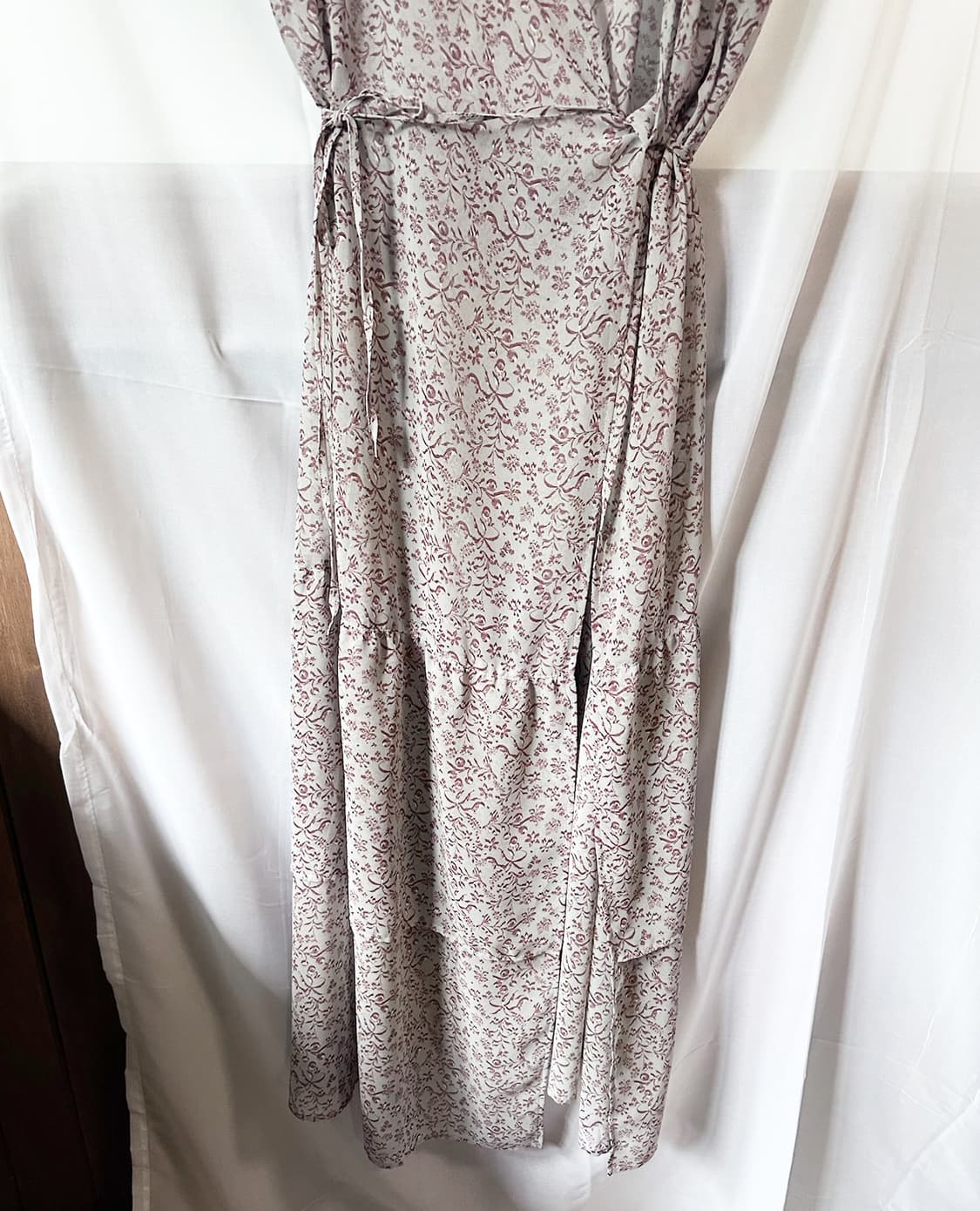 NEEDLES floral sheer wrap dress 상품이미지9