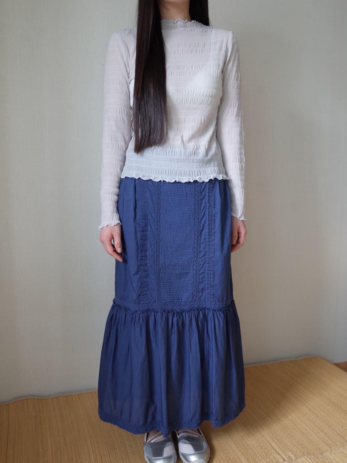 pintuck tired skirt 상품이미지3