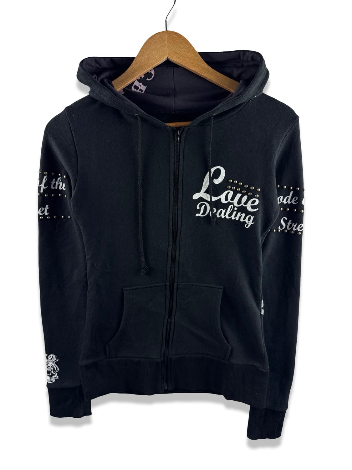 JPN Y2K 스터드 딱붙 후드집업2731 상품이미지2