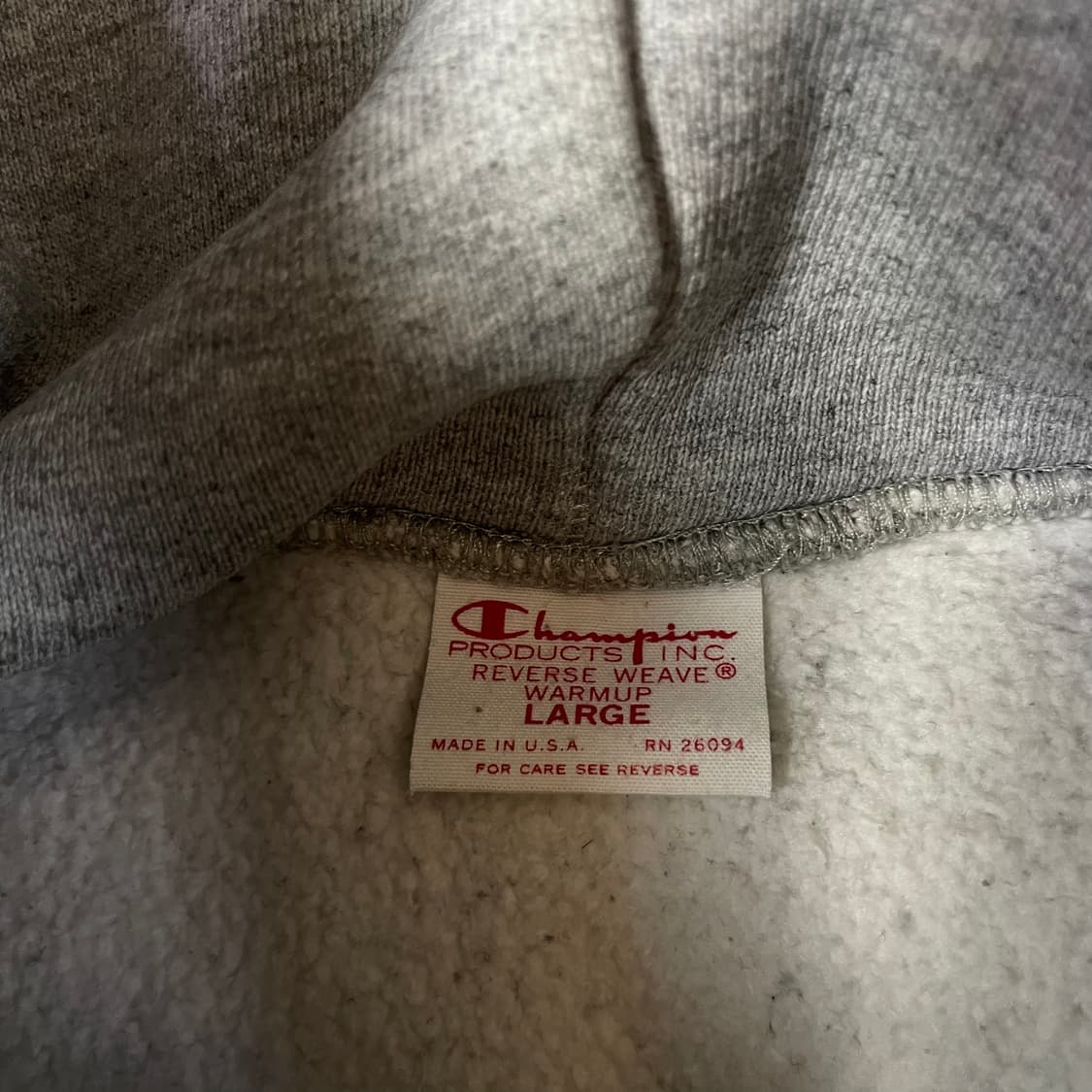 챔피온 그레이 후드집업 L 상품이미지4
