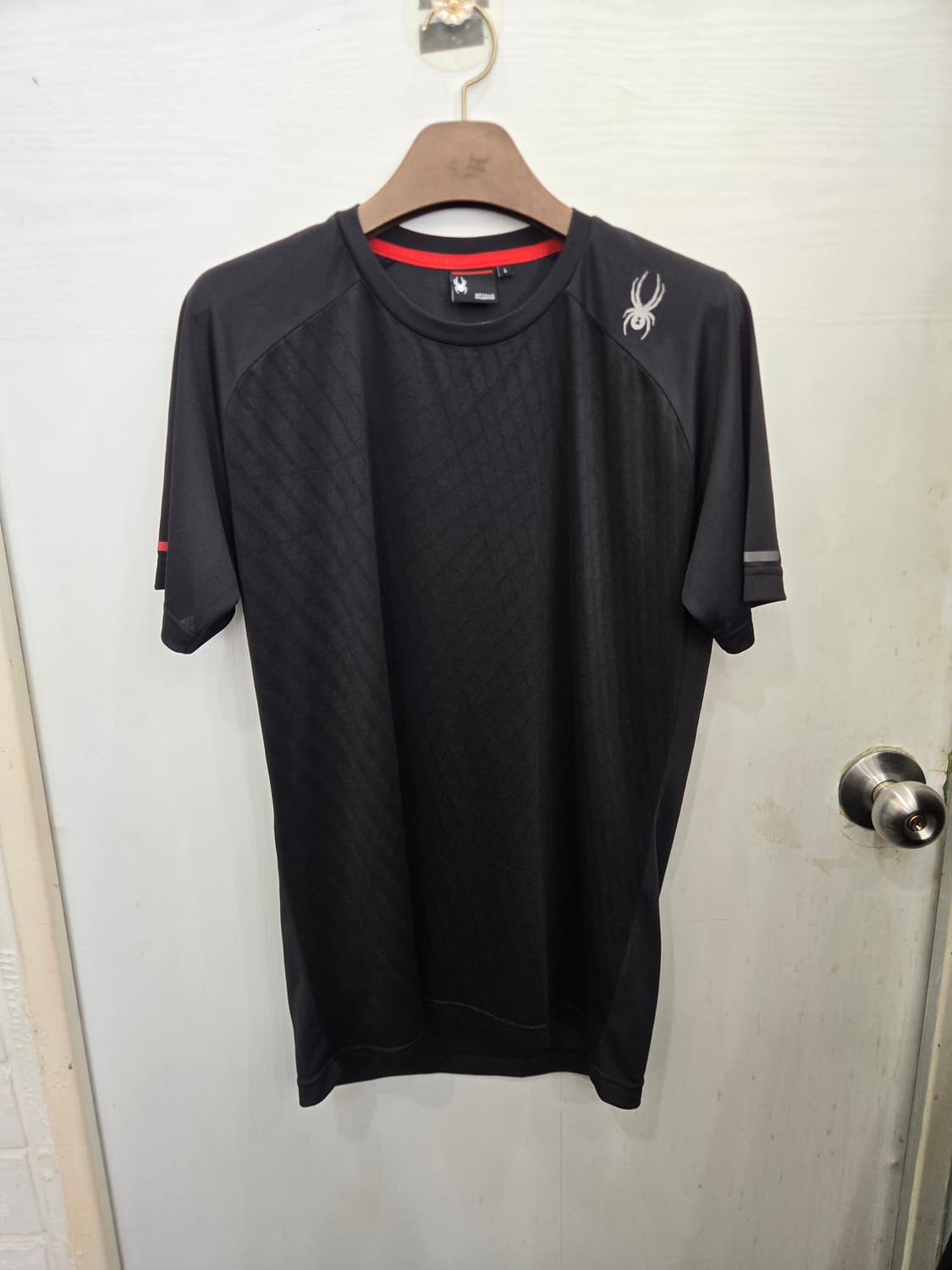 100,L )) SPYDER 스파이더 반팔티셔츠! 블랙 색상~ 상품이미지2