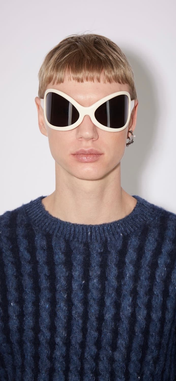 Acne Studios 아크네스튜디오 케이블 니트 스웨터 미드블루 M 상품이미지4