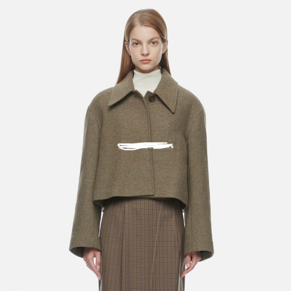 아모멘토 크롭 울 코트 상품이미지1