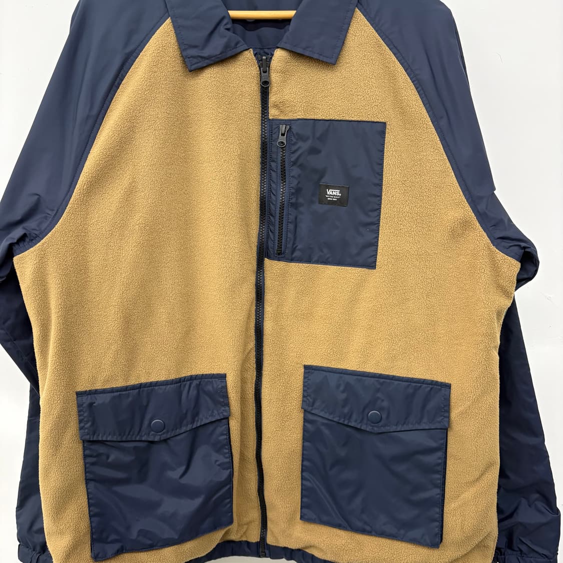 반스 리버시블 플리스 자켓 브라운/네이비 남/XL 상품이미지2