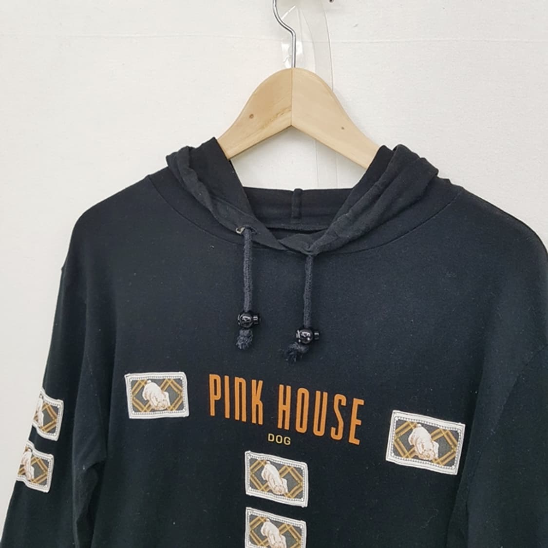 PINK HOUSE 후드 티셔츠 블랙 상품이미지2