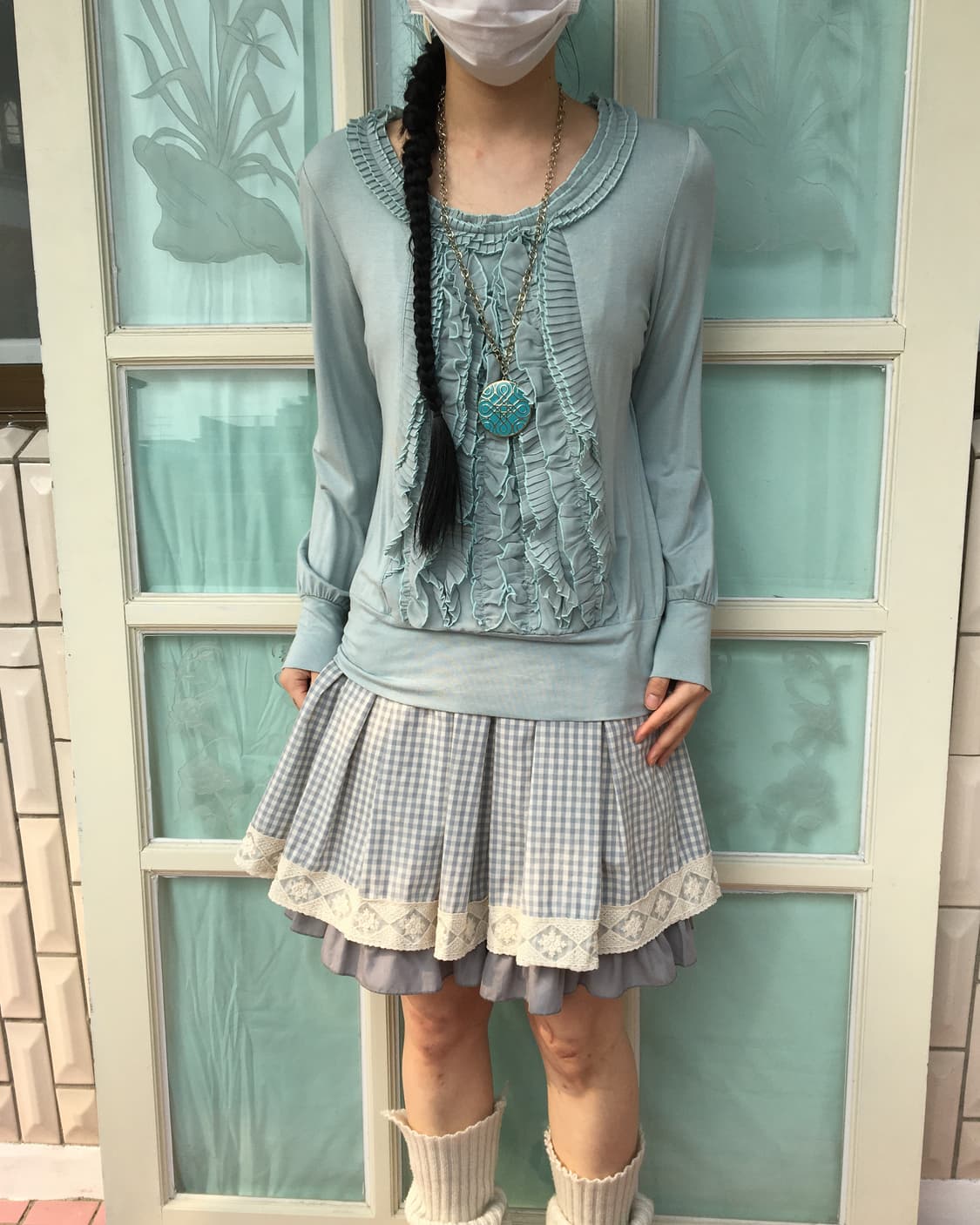 Ruffle frill point sleeve 상품이미지1