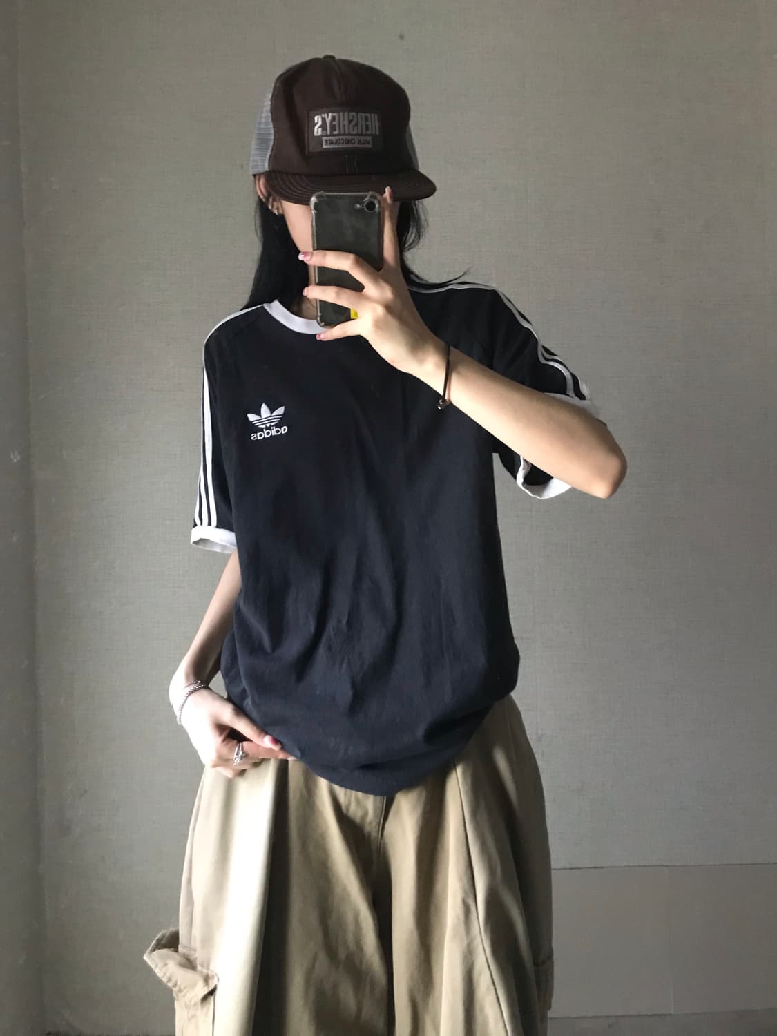 아디다스 블랙 링거반팔티셔츠 상품이미지4