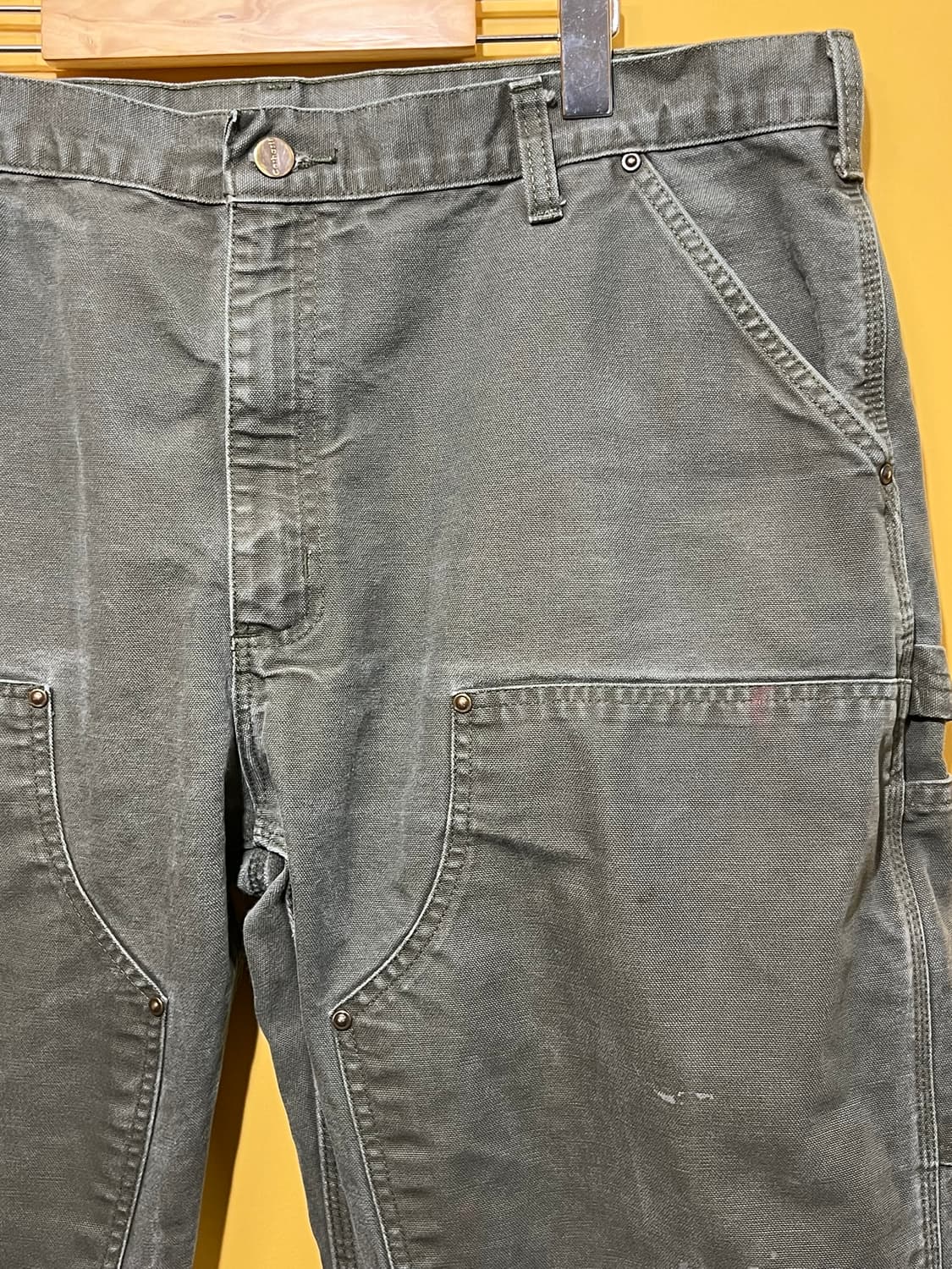 00s [38x30] 칼하트 더블니 모스 그린 워크팬츠 B136 MOS 상품이미지2