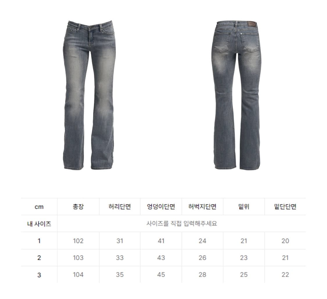 odor Vintage raw jean in blue 상품이미지7