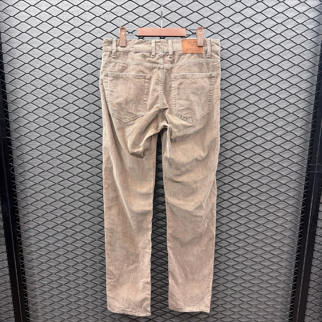 간트 스트레이트 코듀로이 팬츠 세미 로우라이 디테일 베이지 상품이미지3