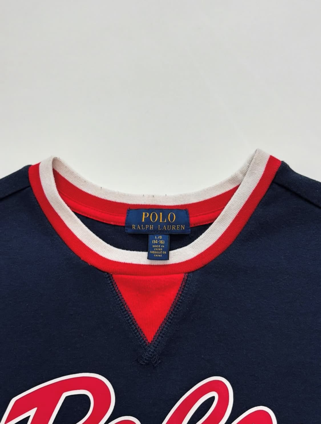 Polo by RalphLauren 폴로 보이즈 네이비 빅로고 맨투 맨 상품이미지4