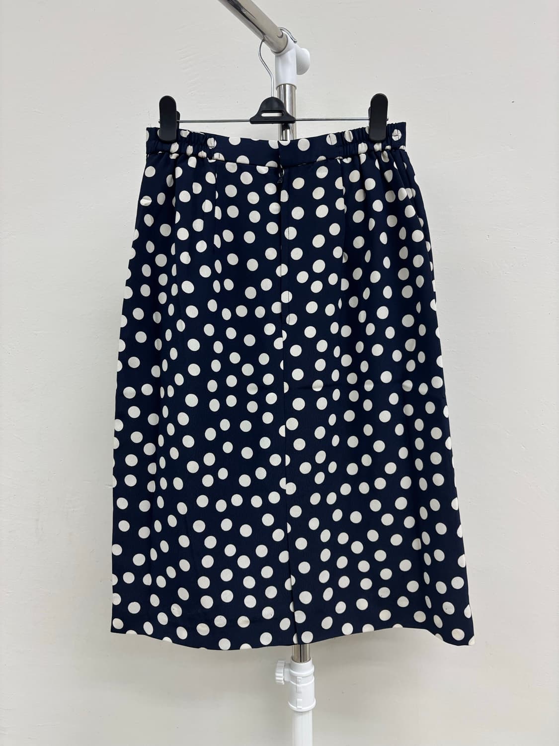 빈티지 네이비 도트 미디 스커트 상품이미지7