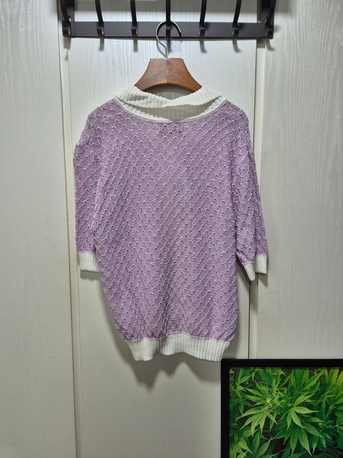 마리끌레르 퍼플 반팔 가디건 상품이미지10