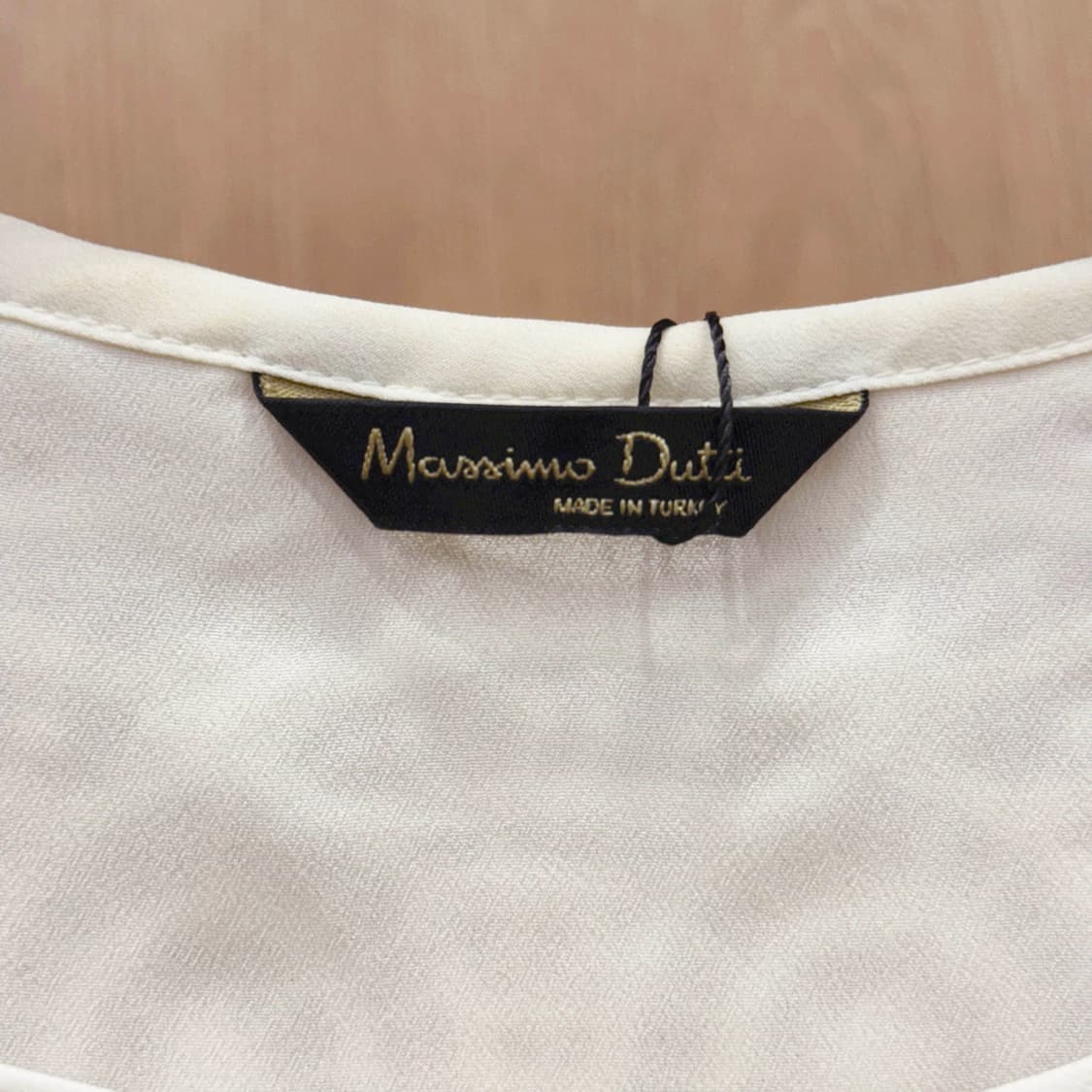 마시모두띠 레이스 자수 블라우스 크로셰 플로럴 패턴 캡소매 아이보리 상품이미지7