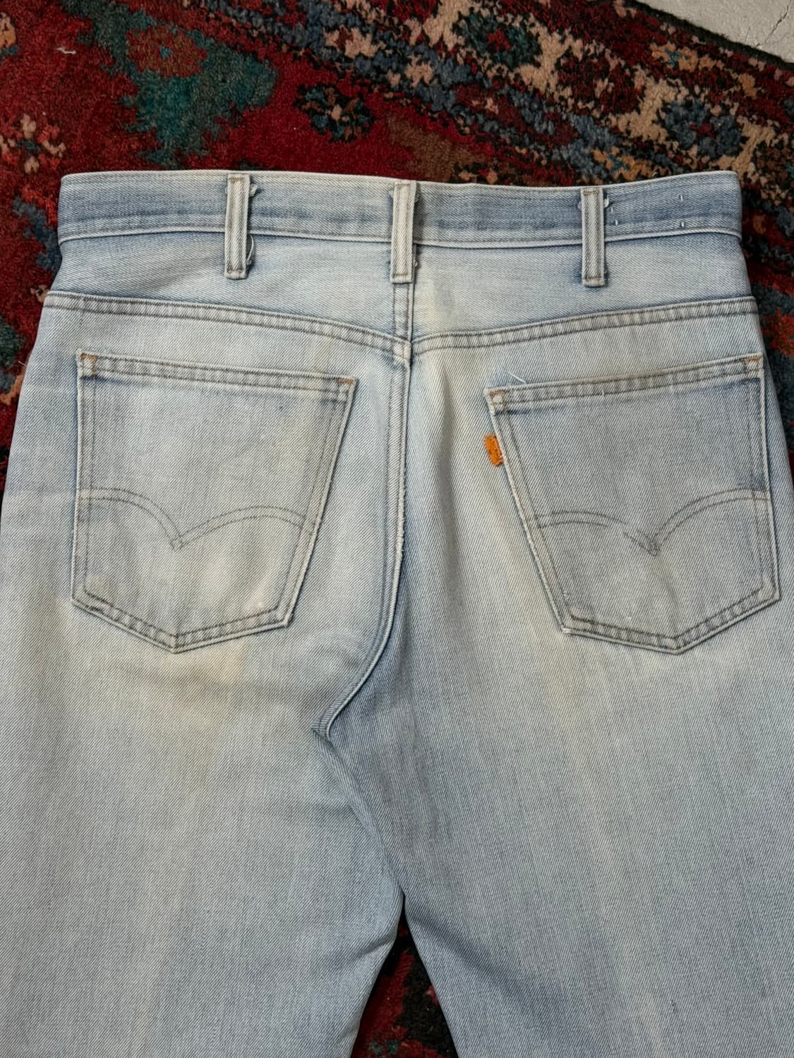 70's USA Made 빈티지 리바이스 646 벨바텀 부츠컷 오렌지탭 상품이미지6
