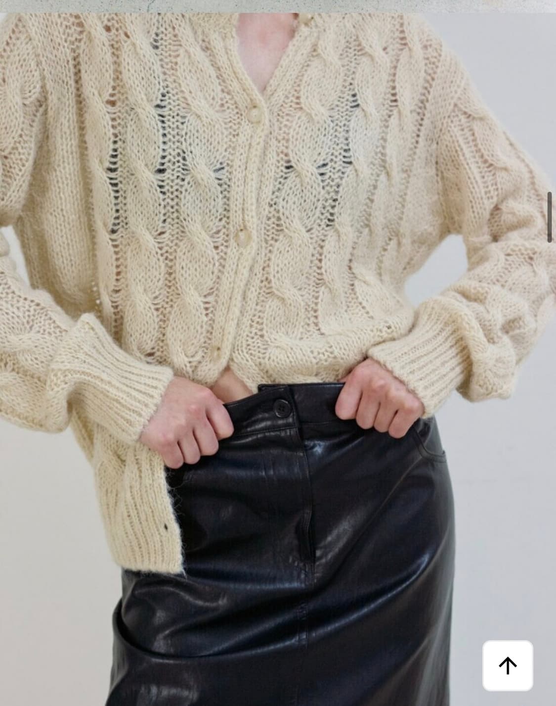 포니테일 그랜마 청키 가디건  상품이미지3