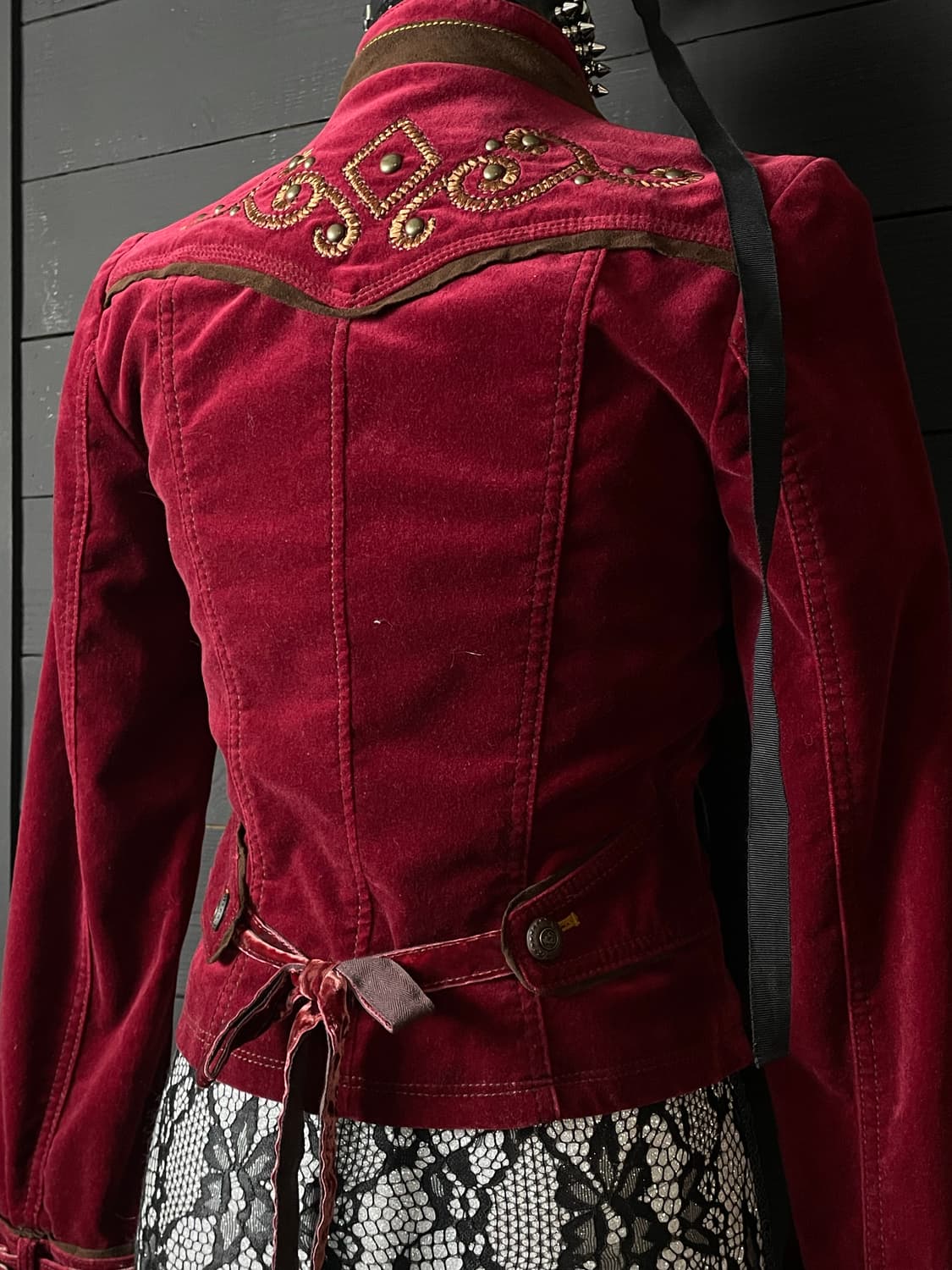 EGOIST 에고이스트 레드 벨벳 웨스턴 펑크 자켓 상품이미지4