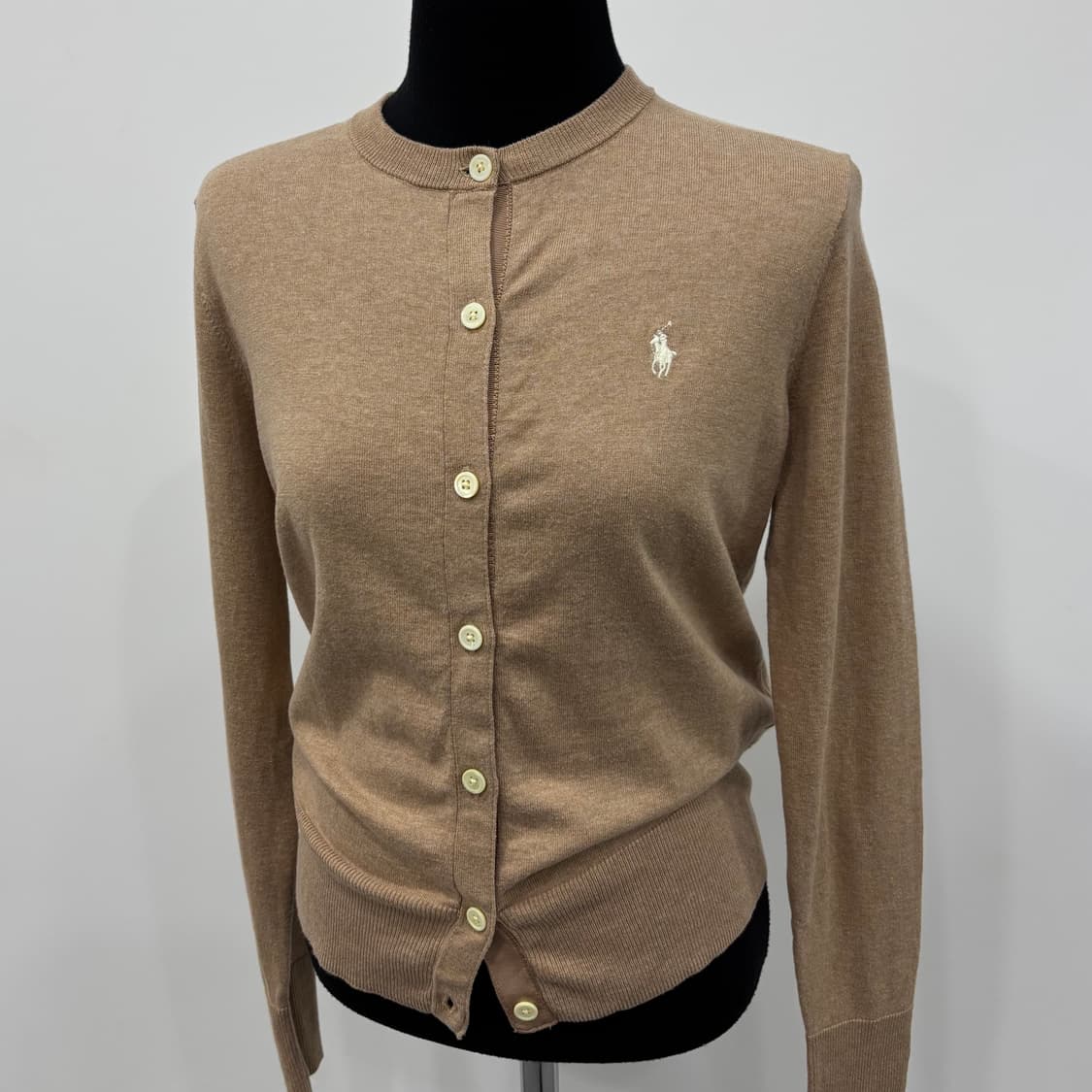 Polo Ralph Lauren QR 피마 코튼 크루넥 가디건  상품이미지1