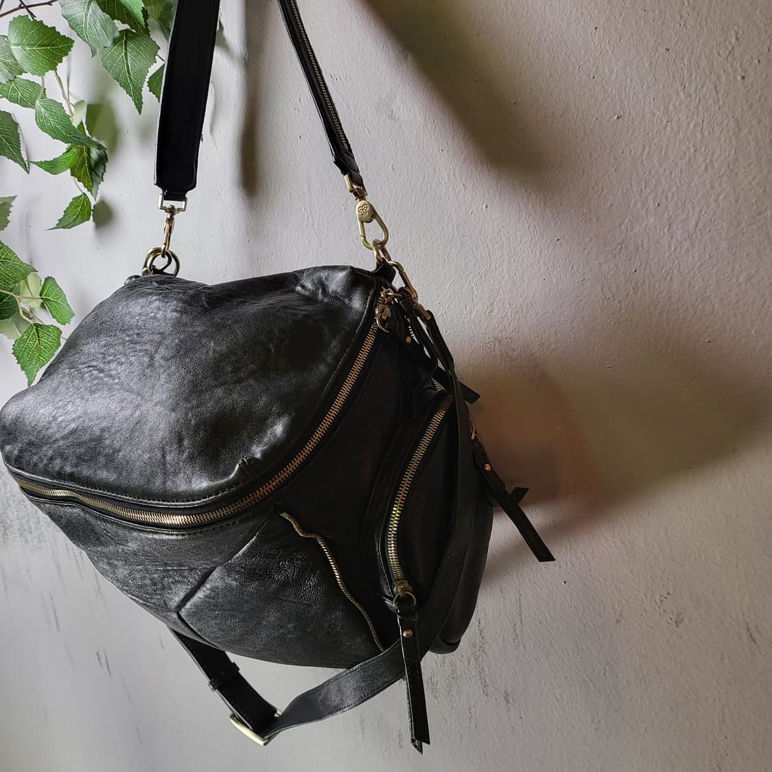 핀 에스코 올 레더 숄더&크로스백 상품이미지5