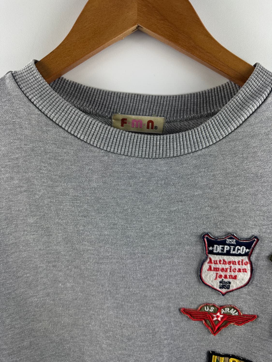 JPN 아메리칸 밀리터리 패치 스웻셔츠2869 상품이미지3