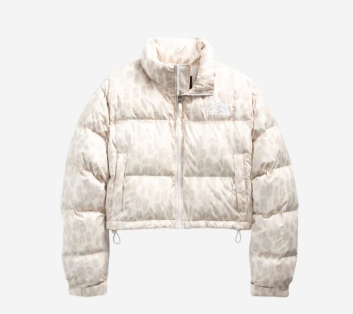 노스페이스 갸루 호피 크롭 패딩 실버그레이 상품이미지1