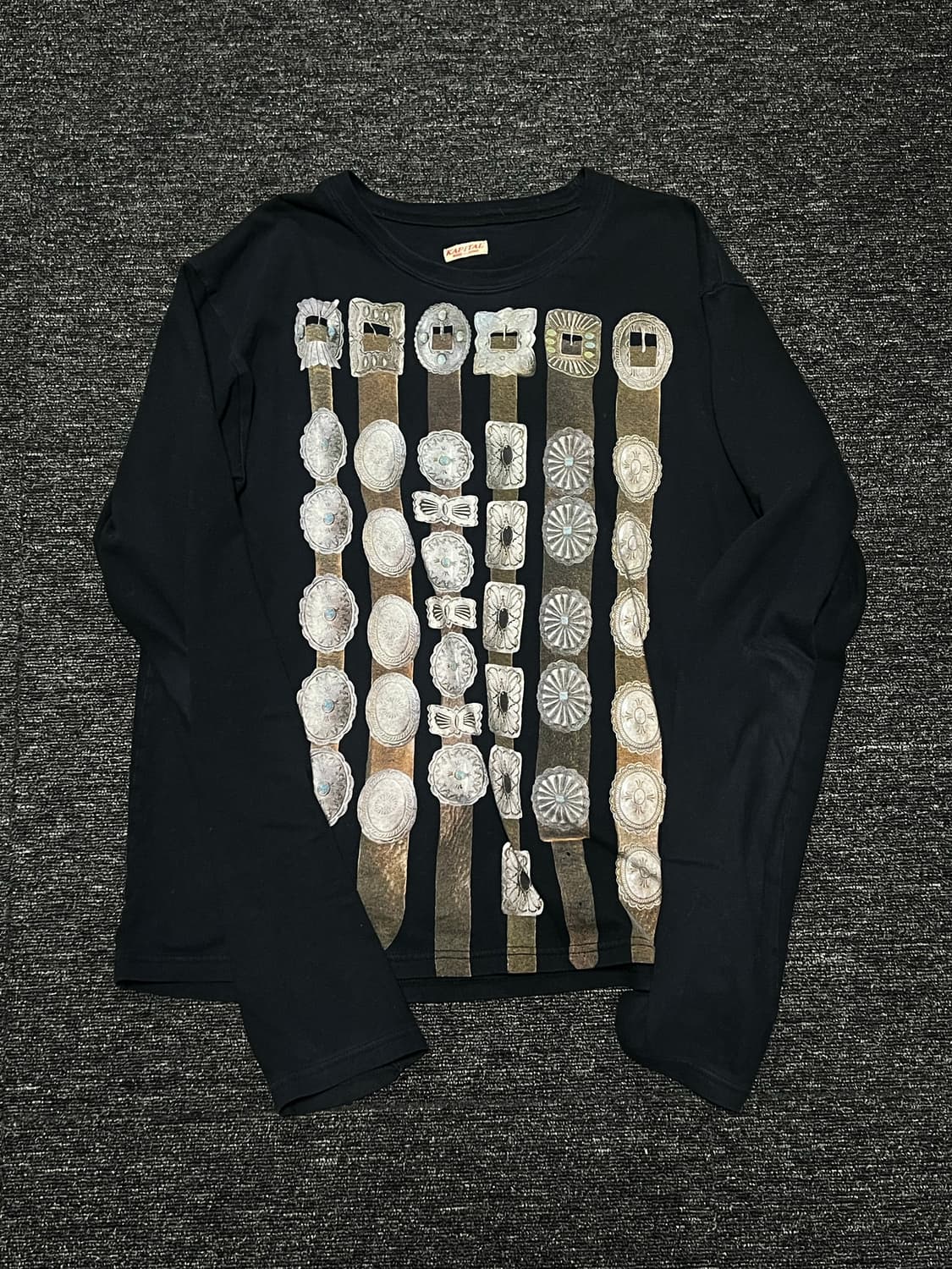 캐피탈 콘초 벨트 롱슬리브 티셔츠 4사이즈 상품이미지1