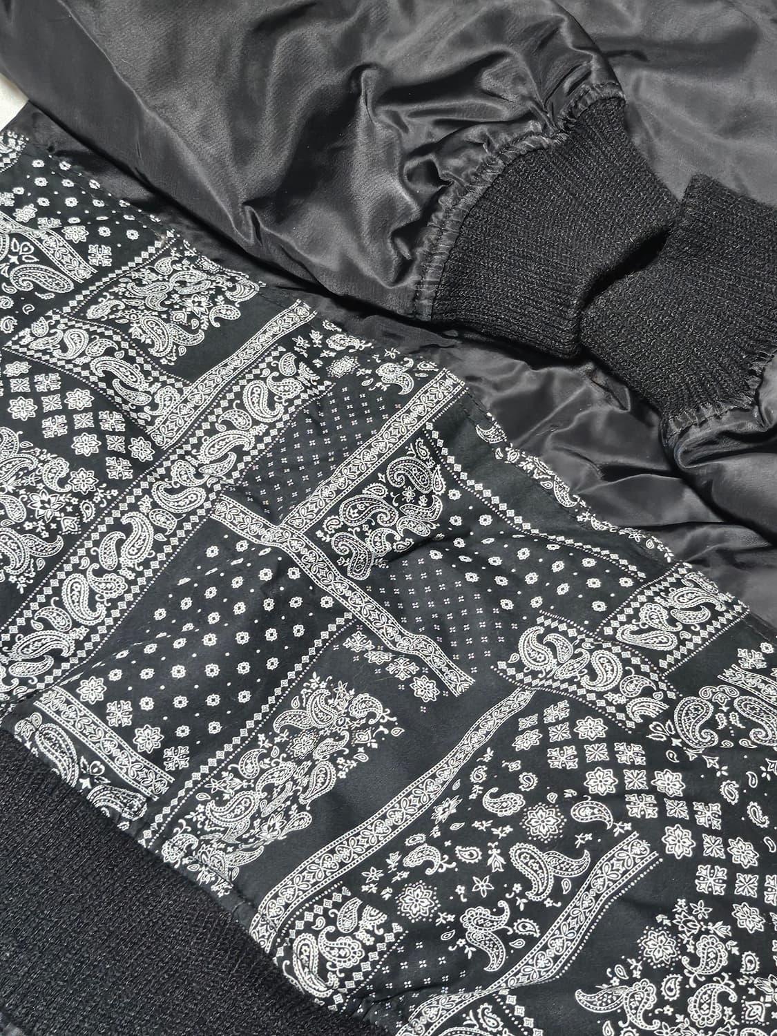 프리즘웍스 PAISLEY MA-1 블루종 봄버 자켓 M 상품이미지6