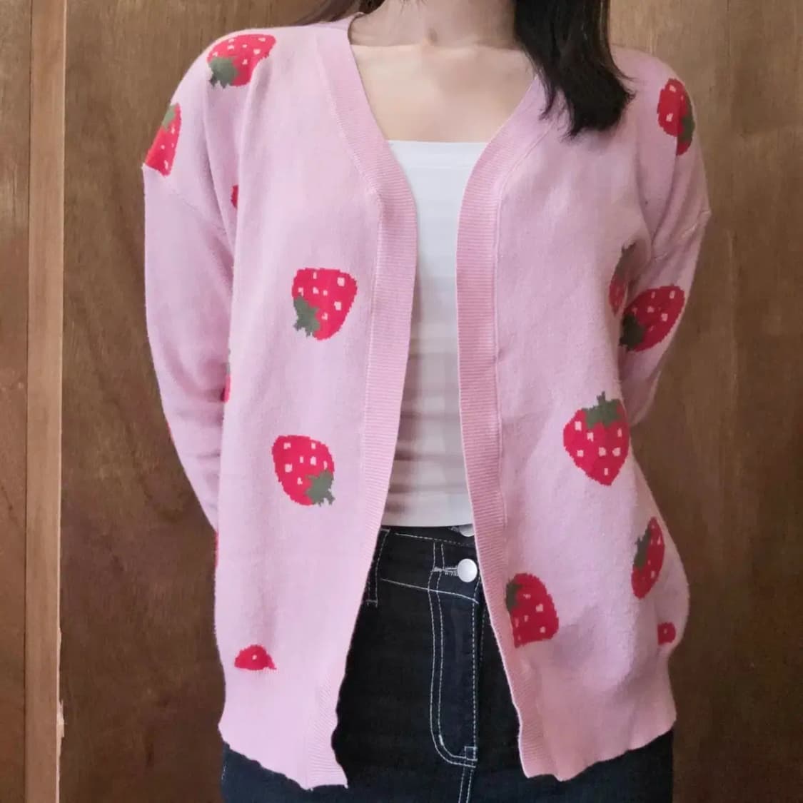 새상품) 딸기 가디건(s) 상품이미지1