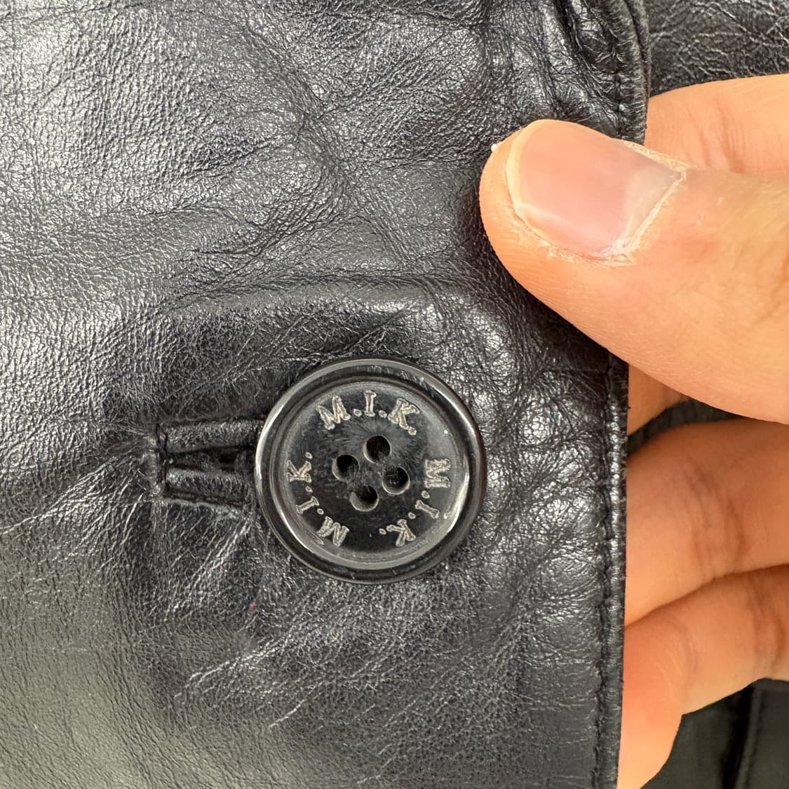 ITALY 블랙 양가죽 여성 자켓 S 상품이미지5