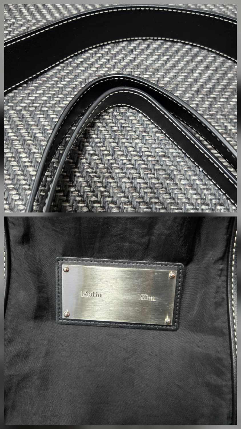 마뗑킴 Matinkim 패브릭 뉴 쇼퍼백 블랙 상품이미지3