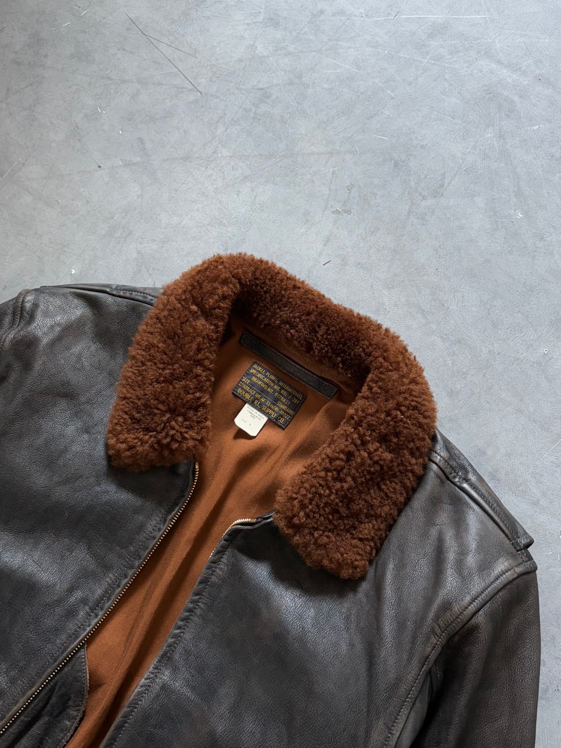 RRL 더블알엘 블랙 쉐르파 플라이트 자켓 상품이미지4