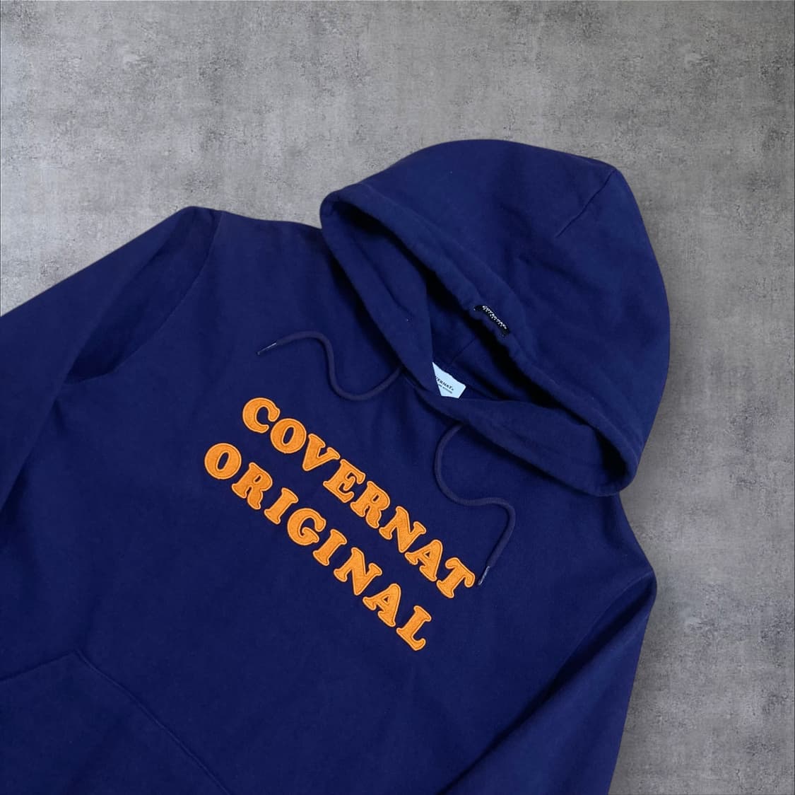 커버낫 스펠아웃 로고 퍼플 후드티 상품이미지2