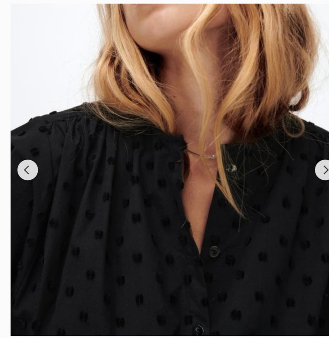 Zara자라 도트패턴 볼륨 여유핏 루즈핏 블라우스s or s~m 상품이미지8