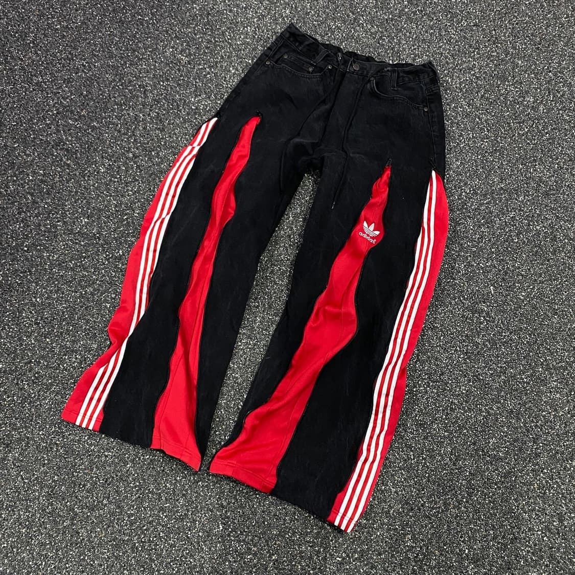 아디다스 커스텀 데님 믹스업 팬츠 B2992 상품이미지2