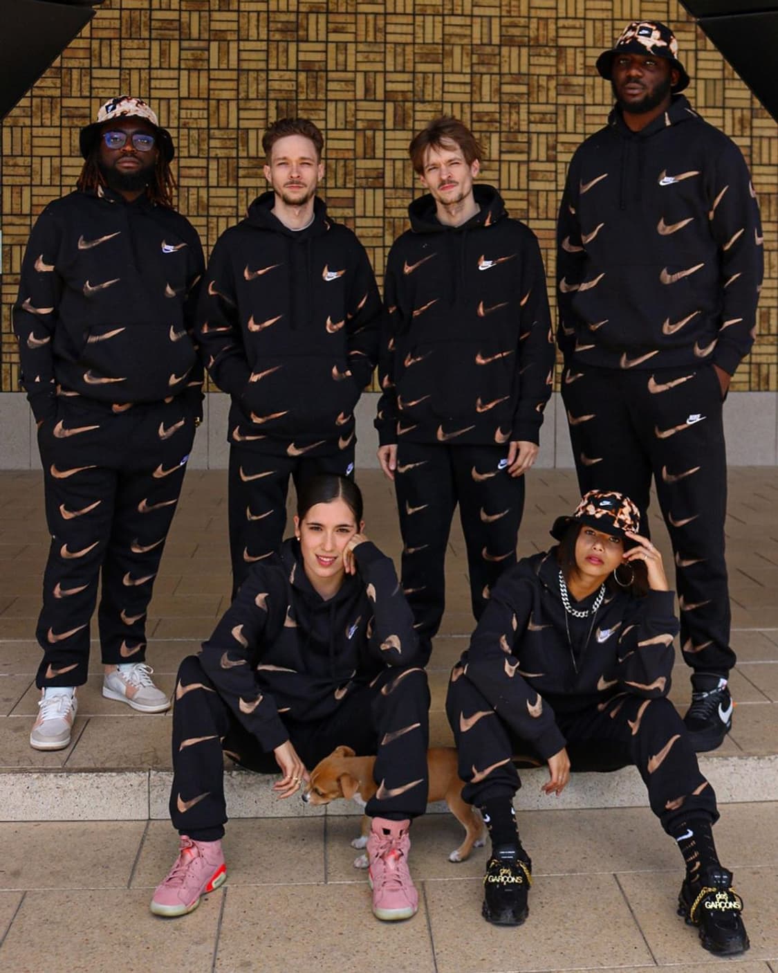 나이키 스우시 블리치드 후드 (블랙) XXL 상품이미지1