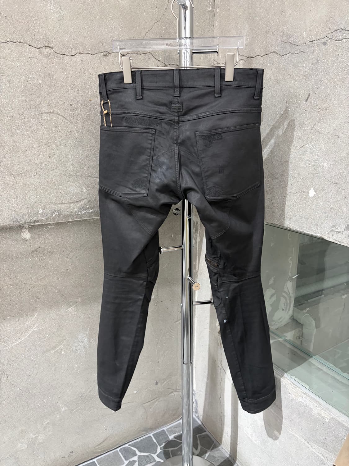 지스타 로우 무릎 지퍼 슈퍼슬림 진 상품이미지2
