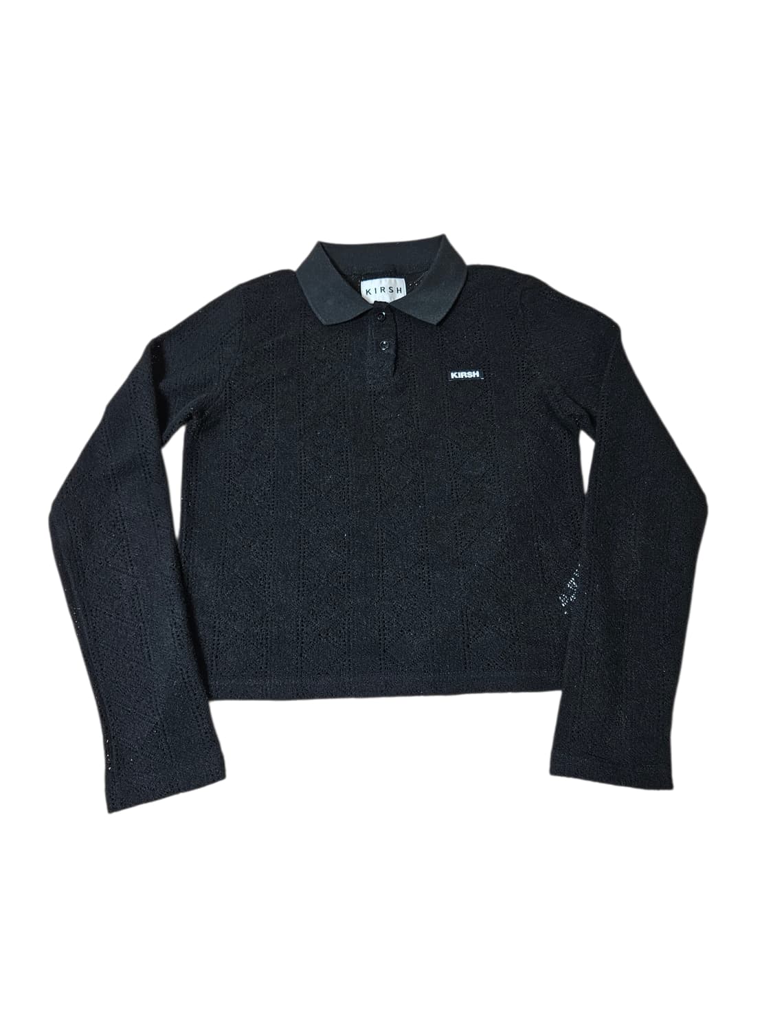 키르시 레이스 니트 피케 카라티셔츠 1사이즈 상품이미지2