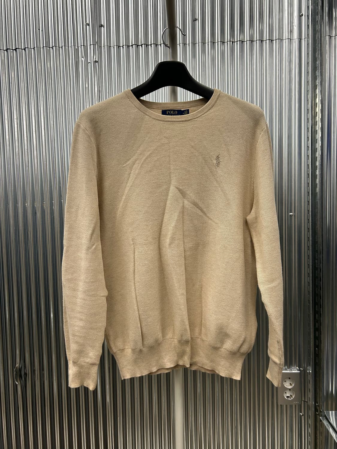 폴로 랄프로렌 베이지색 니트 스웨터 피마코튼 상품이미지2