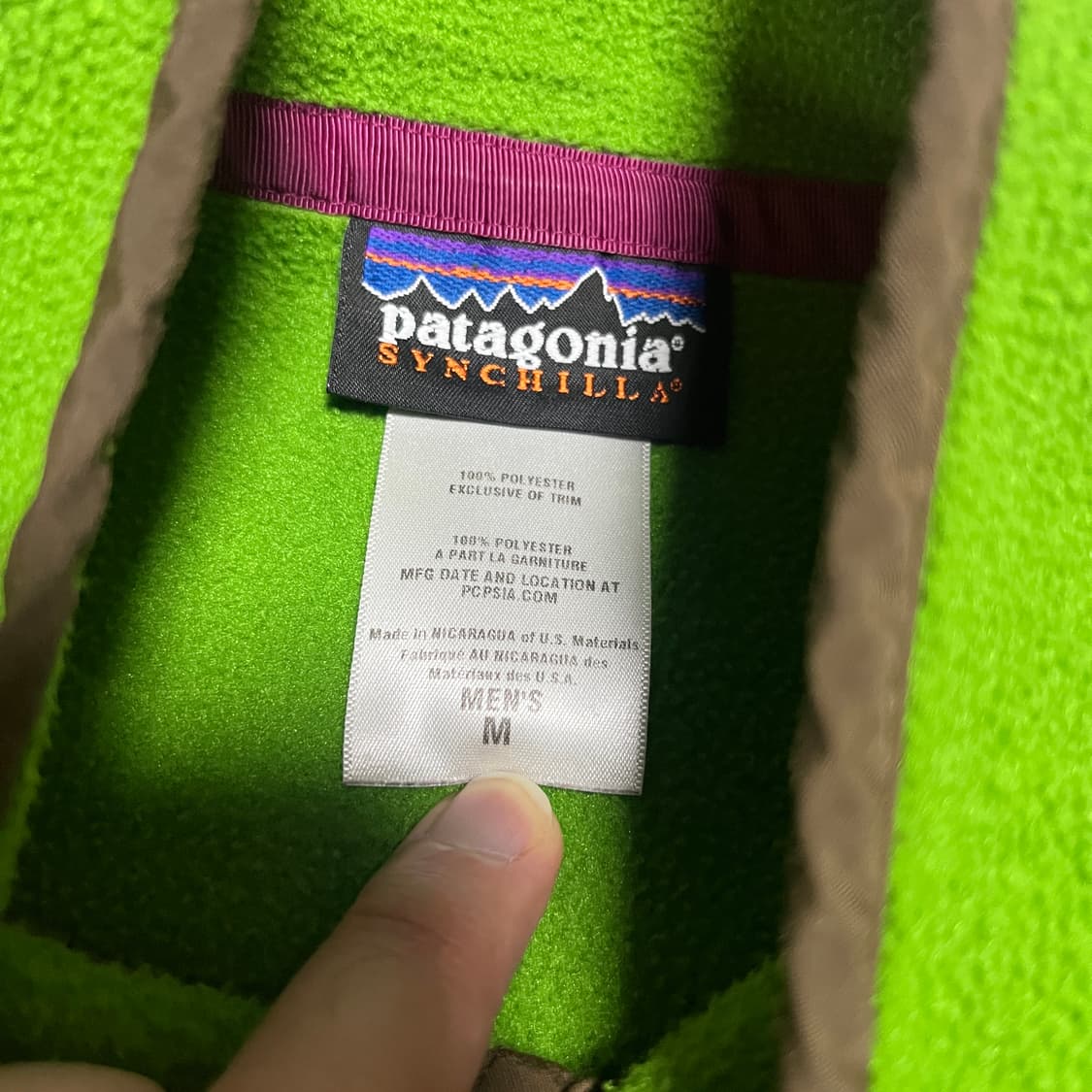 파타고니아 신칠라 그린 스냅티M 상품이미지4
