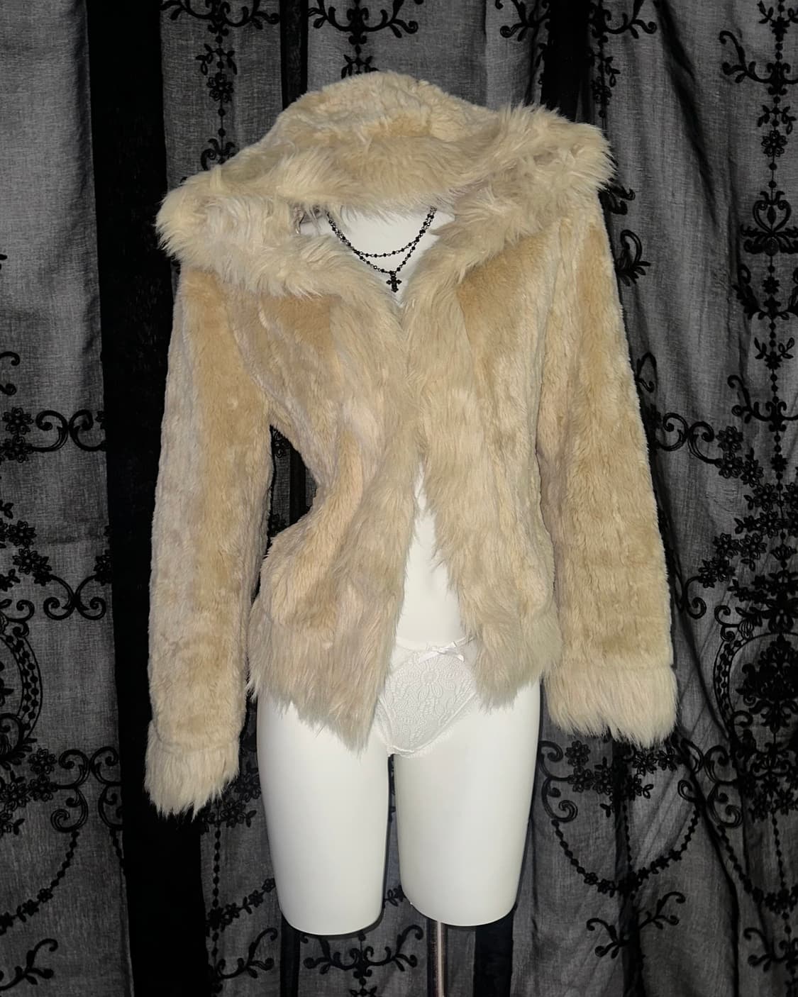 Brown Eco Fur Jacket 상품이미지1
