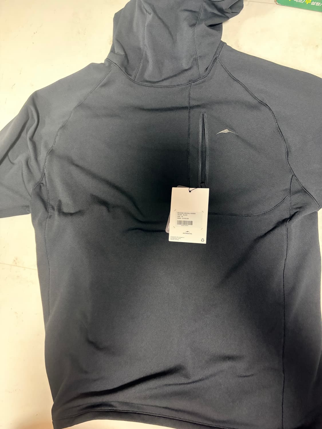 고요웨어 브러쉬드 컨실 후디 (블랙) 상품이미지1