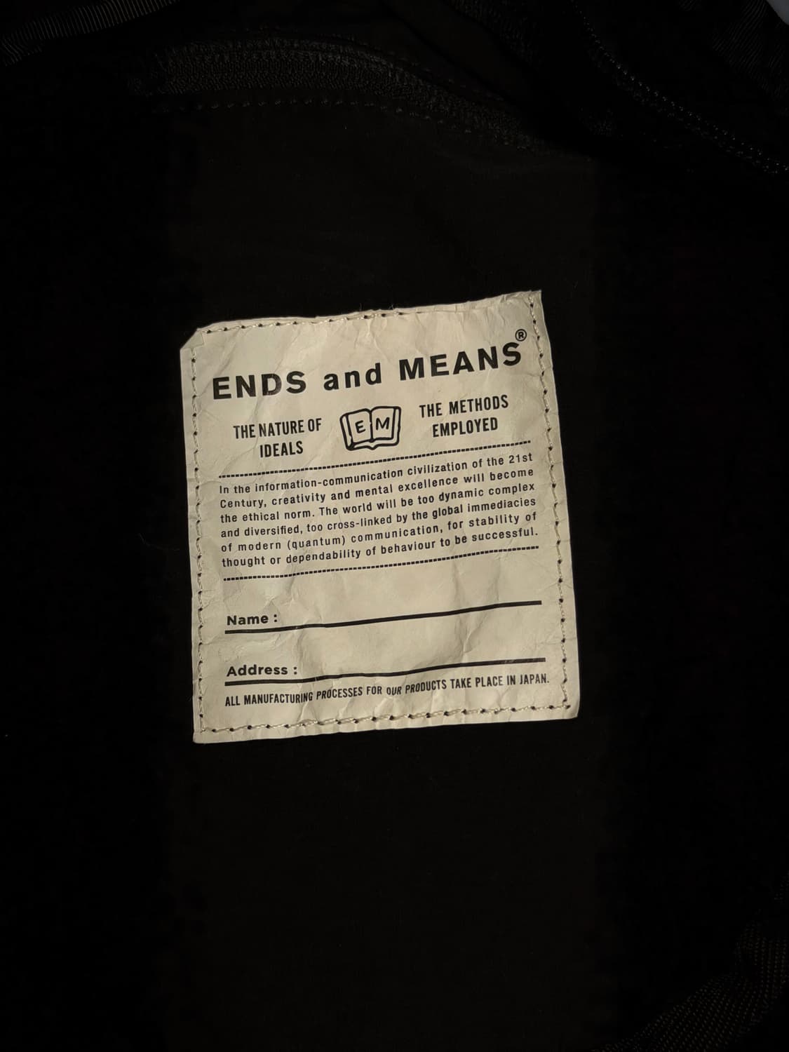 엔즈앤드민스 패커블 백팩 트루 블랙 상품이미지6