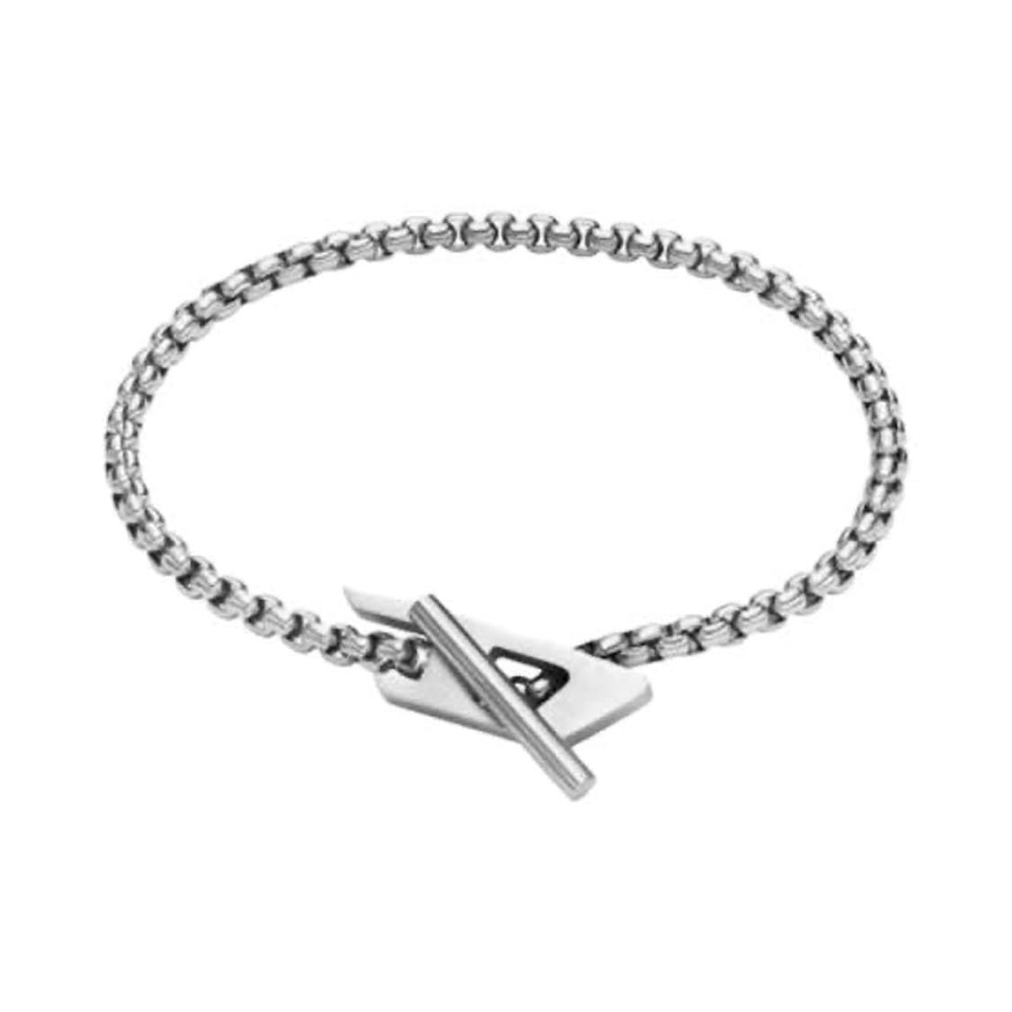 디젤 Dx1476 스테인리스 스틸 체인 브레이슬릿 실버 상품이미지1