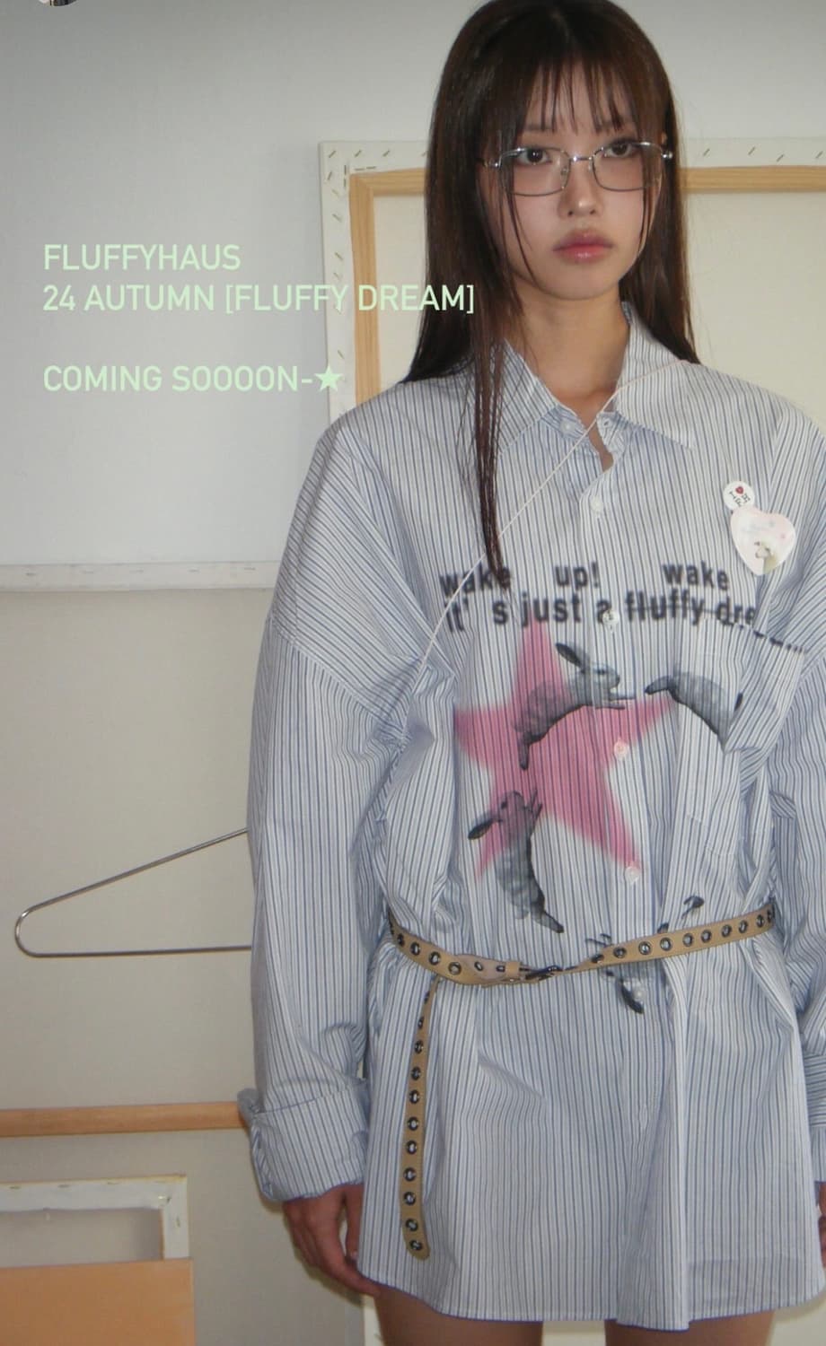 Fluffyhaus 플러피하우스 드림 셔츠 드레스 shirt 상품이미지1