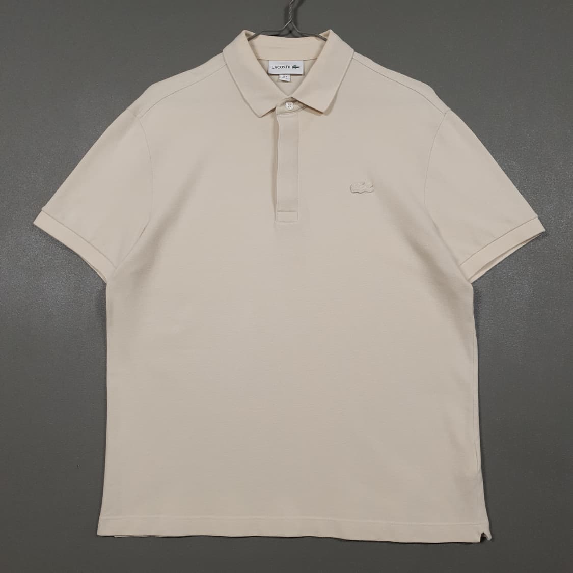 100) 라코스테 신형 21ss 멀티크록 폴로 셔츠 반팔 카라티 베이지 상품이미지1
